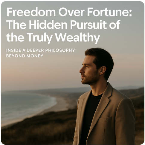 Freedom Over Fortune: The Hidden Pursuit of the Truly Wealthy the hidden pursuit of the truly wealthy