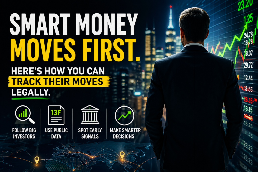 Smart Money Investing: How Big Investors Move Markets – and How to Track Their Moves Legally