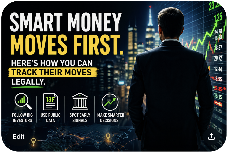 Smart Money Investing: How Big Investors Move Markets – and How to Track Their Moves Legally