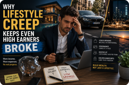 Why Lifestyle Creep Keeps Even High Earners Broke