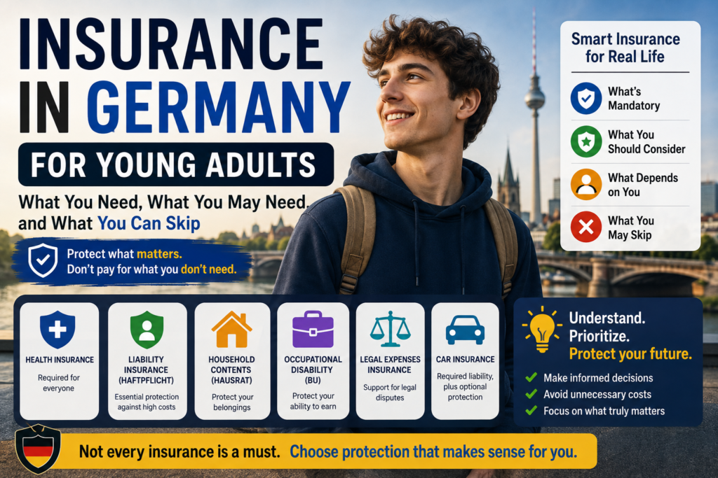 Insurance in Germany for Young Adults: What You Need, What You May Need, and What You Can Skip