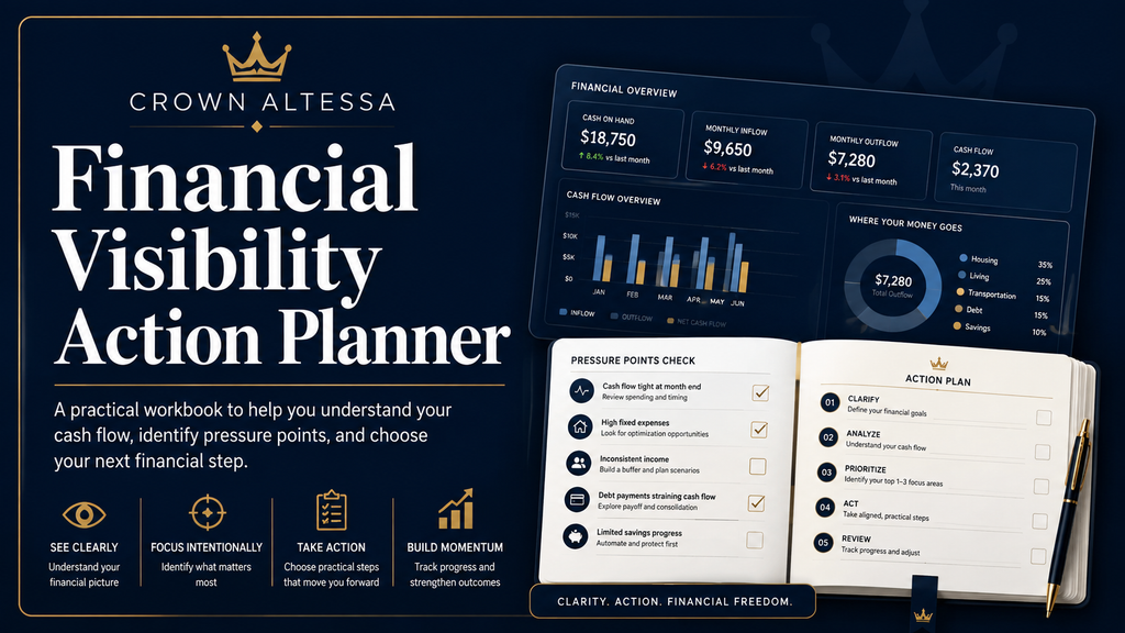 Financial Visibility Action Planner Financial Visibility Action Planner