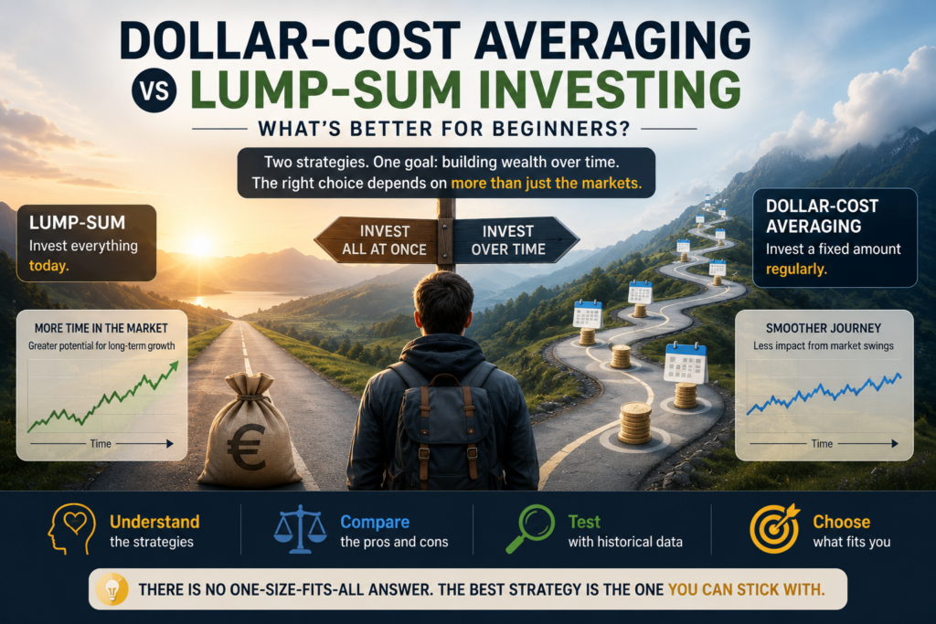 What Is Dollar-Cost Averaging? Should Beginners Invest All At Once Or Over Time?