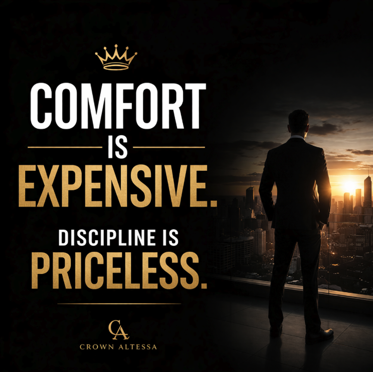 Comfort Is Expensive Discipline Is Priceless Poster