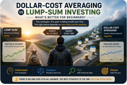 What Is Dollar-Cost Averaging? Should Beginners Invest All At Once Or Over Time?