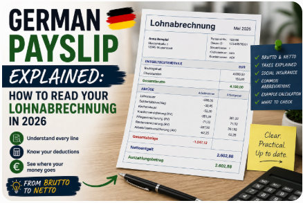 German Payslip Explained: How to Read Your Lohnabrechnung in 2026