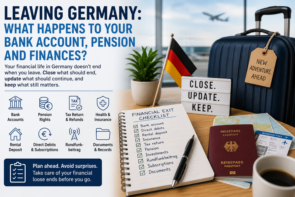 Leaving Germany: What Happens to Your Bank Account, Pension and Finances?