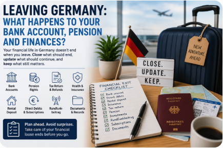 Leaving Germany: What Happens to Your Bank Account, Pension and Finances?