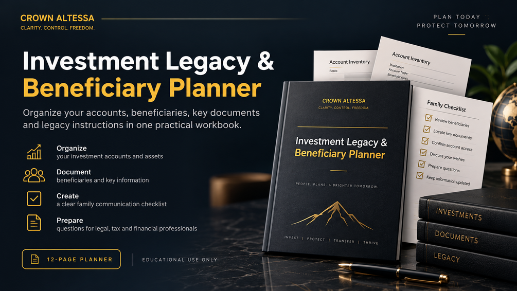 Investment Legacy & Beneficiary Planner cover